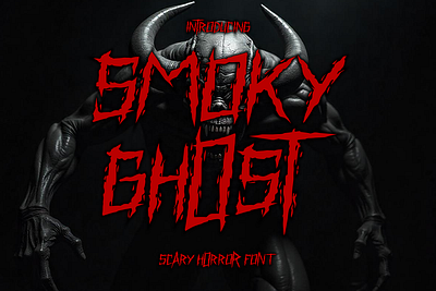 Smoky Ghost – Scary Horror Font advertising blood font branding branding font demon font display font film font graphic design horror font illustration logo font modern font movie font packaging poster font product design scary font spooky font terror font trademark