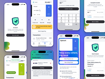 💳 Seamless Banking App UI application banking card finance fintech ios transations ui ux virtual card