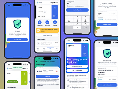 💳 Seamless Banking App UI application banking card finance fintech ios transations ui ux virtual card