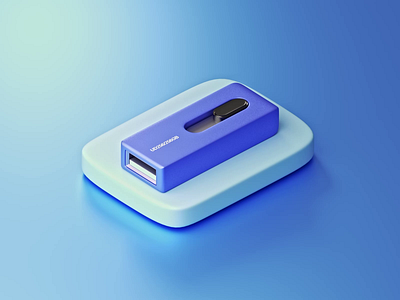 Minimal Pendrive 3d Illustration animation 3d art 3d icon 3d modeling 3d typography abstract design animated shot blender 3d branding design graphic design minimal 3d modern design motion graphics photorealistic render stylized 3d