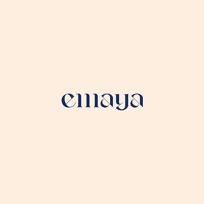 emaya beauty branding brandmark elegant lettering logo logotype typography wordmark