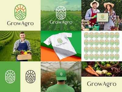 Agriculture, plant, farm, nature, Grow Agro Logo Design agriculture logo brand identity branding branding agency eco logo farm logo firm logo green nature organic grow agro logo leaf logo logo logo brand identity logo design minimalist modern logo popular logo startup tech technology unique logo