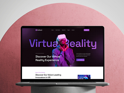 Virtual Reality Web Page landing page saas saas website virtual reality web ui website design