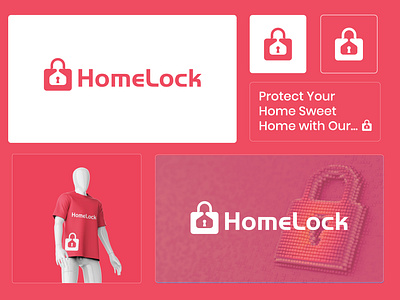 Home Lock Logo app icone badge badge logo branding business logo design fingerprint logo graphic design home logo icone illustration lock logo logo logo design real estate logo security logo website logo