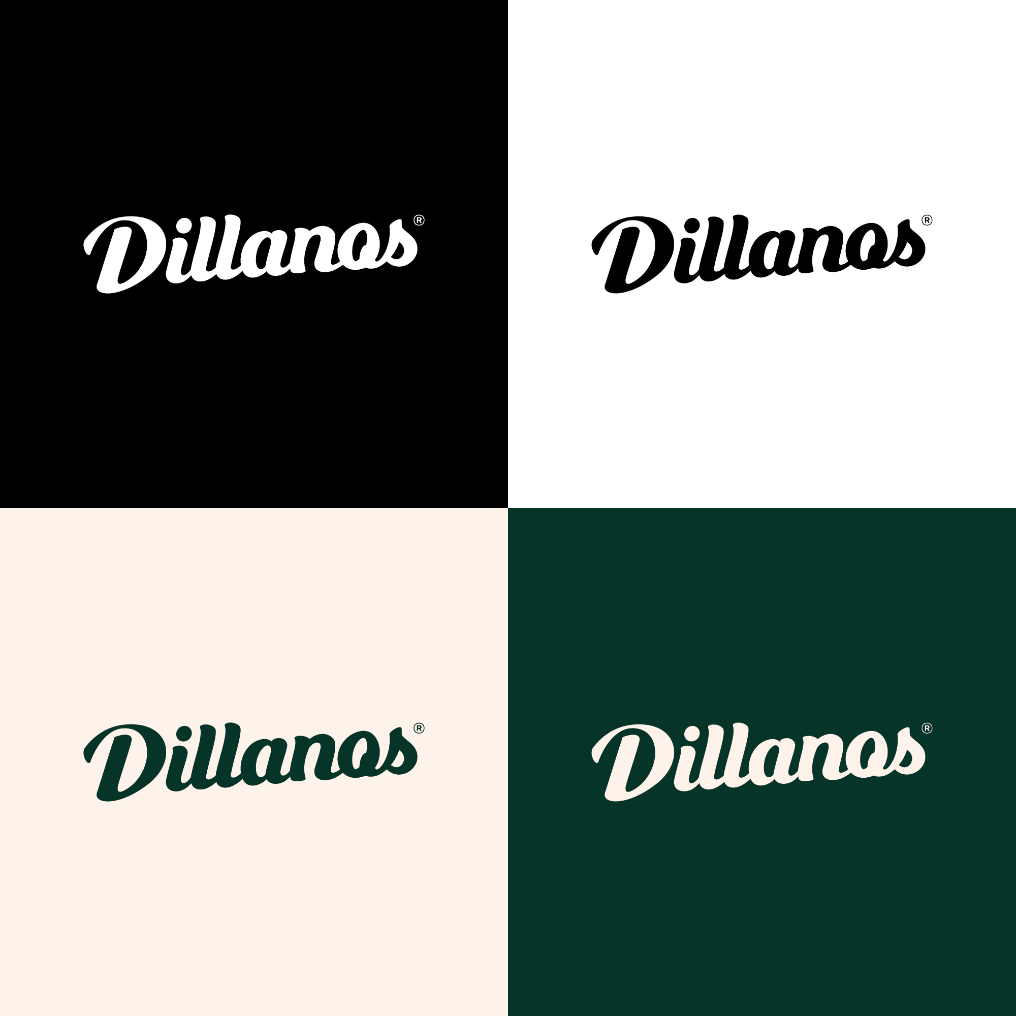 Dillanos branding brandmark lettering logo logotype retro wordmark