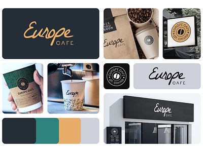 Europe Cafe - Brand Identity Design aero brand design brand identity brandbook design branding branding design cafe coffee logo coffee shop design drink europe coffee food graphic design logo logo mark design logo type redesign restaurant branding visual design