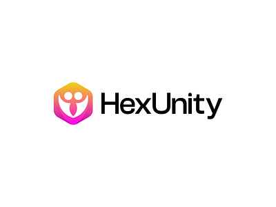 Hexunity Logo Design abstract logo app icon brand identity branding creative logo gradient logo hexunity logo design logo design modern logo