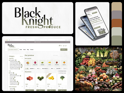 Fresh Produce Brand Logo black branding brandmark earth food fresh fresh produce fruit fruit and veg graphic design knight logo logodesign market organic planet produce typography vegetable wordmark