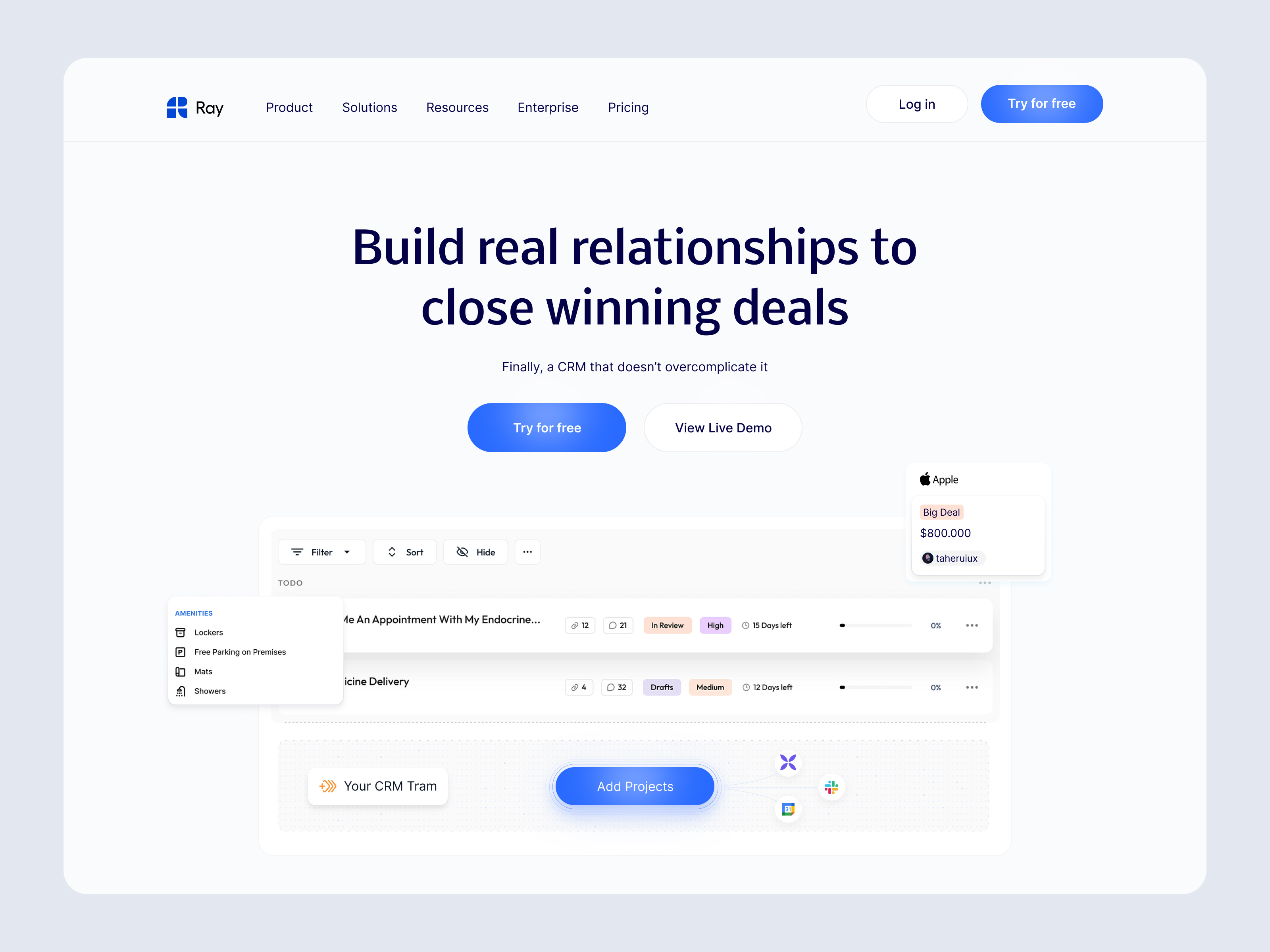 Example of Saas Website Design