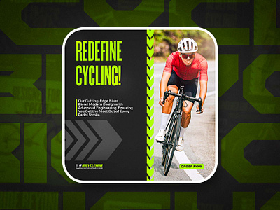 Modern & Clean Social Media Designs - Bicycle Brand 3d animation branding graphic design logo motion graphics ui