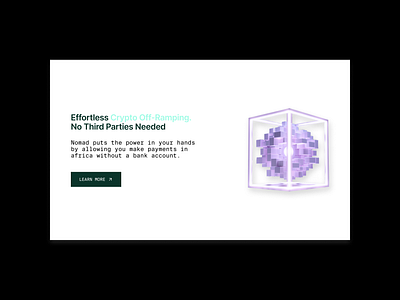 Benefit Section Design for Nomad Landing Page. landing page ui ui design web web3 website