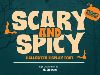 Scary And Spicy – Horror Creepy Font branding children creepy display font font fun funny gaming halloween horror movie poster scary youtube