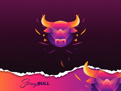 Strong Bull Logo animal bull character creative esport games gamig head identity mascot