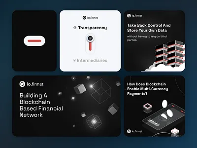 Social Media Designs for Blockchain based Financial Network branding design graphic design illustration logo sm design social media graphics social media management social media post design typography vector