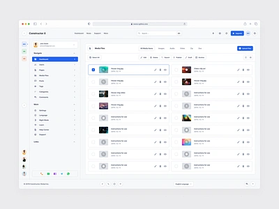 Media Files Dashboards admin admin panel dashboard design design system download ui ui kit ux web