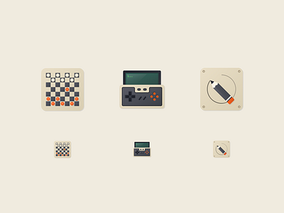 Cassettte futurism board checkers console design device draw futurism game gamepad icons joystick pencil retro ui