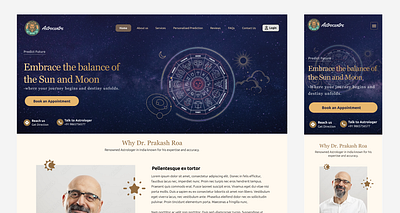 Astrologer-Personal website graphic design ui website design