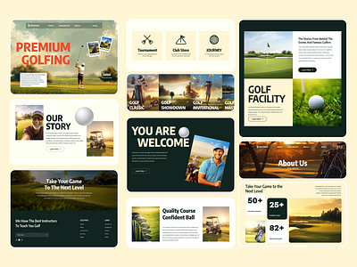 Golf Club Website Redesign | Modern UI/UX for Sports Companies app design branding custom web projects dribbble design portfolio figma uiux design golf club booking system golf club uiux golf club website mobile app design responsive design sports club web design sports web design techwitpro ui uiux uiux design web design website design website redesign