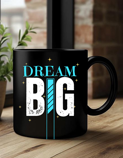 Dream Big Mug Design branding design graphic design marketing mug