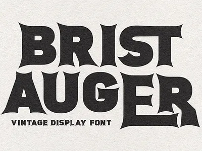 Brist Auger Vintage Display Font animation beauty font branding font fonts graphic design handmade font lettering logo nostalgic vintage font