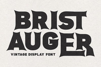 Brist Auger Vintage Display Font animation beauty font branding font fonts graphic design handmade font lettering logo nostalgic vintage font