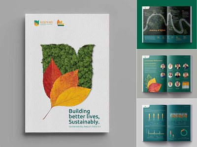 ESG Report annual report branding brochure design ebook esg report graphic design illustration real estate brochure sustainability report wh