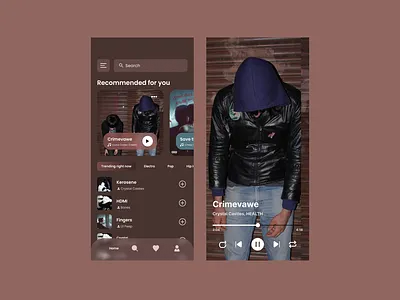 We listen to music... simple as that mobile ui
