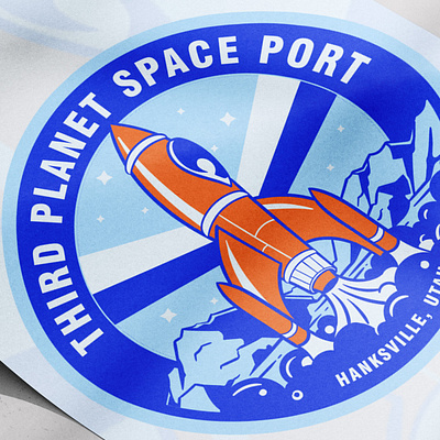 Third Planet Space Port badge badge design branding brands graphic designer illustration illustration art logo logo badge logo design logo designer logos patch patch design patch work space space port