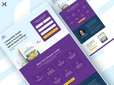 Ebook Landing Page branding clean design dribbble shot ebooklandingpage freeebook landing page illustration landing page design landingpage lead generation sleek ui ux