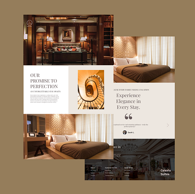 Luxurious Comfort, Hotel UI Design booking system branding design figma hospitality design hotel design logo ui ux web design