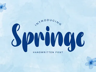 Springe lettering