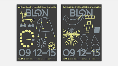 Blon Animation and Game festival abran animation branding design drawing games graphic design identity illustration logo poster taktikastudio ui vector