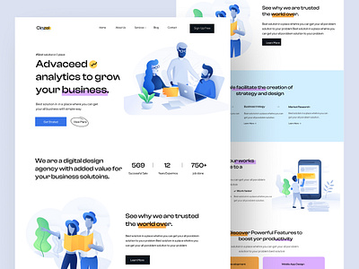 Agency landing page design agency agency landing page agency website agency website design digital agency landing page landingpage marketing agency minimal website ui ux web web design website website design