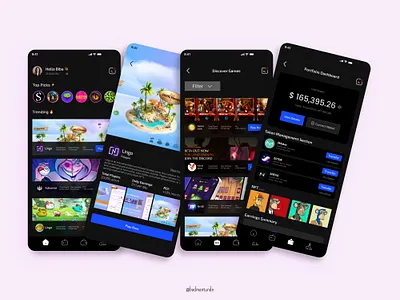 CASE STUDY: GameFi Aggregator App UI gamefi ui ui design ux ux design
