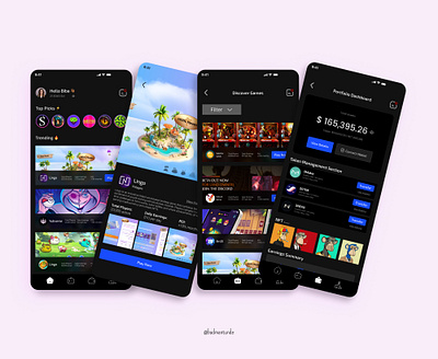 CASE STUDY: GameFi Aggregator App UI gamefi ui ui design ux ux design