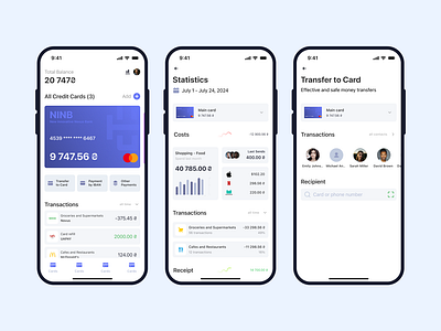 Banking App Design app branding design mob ui ux