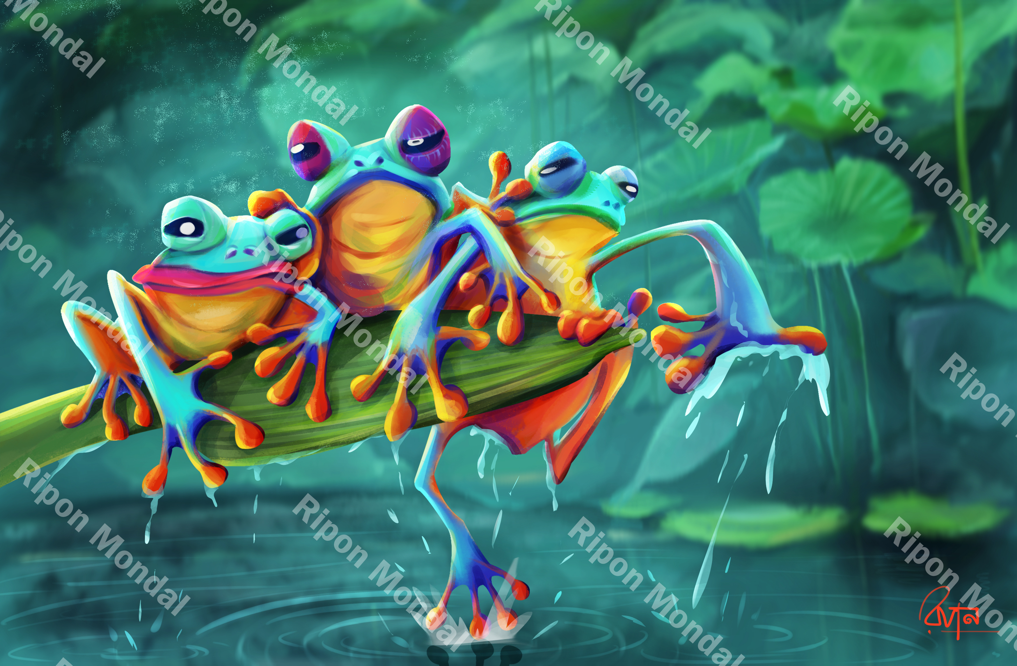 Example of Semi Realistic Digital Illustration