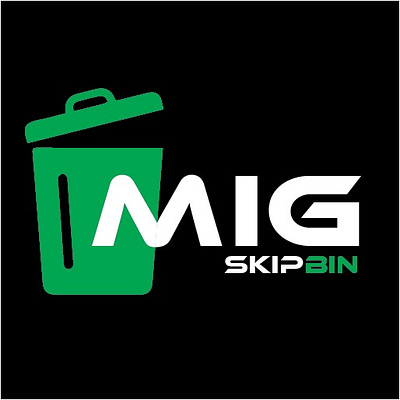 MIG Logos- A waste Management service 3d animation branding graphic design logo motion graphics ui