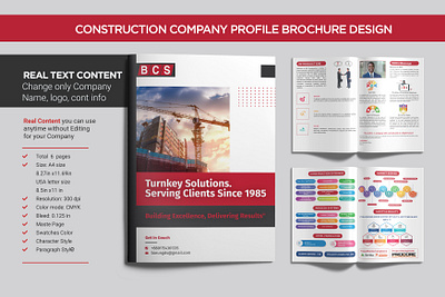 Construction company profile Brochure design