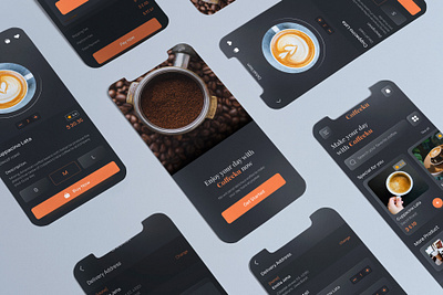 Coffee Shop graphic design mobile app mobile screens ui