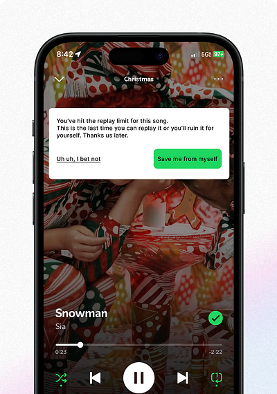Spotify Replay Limits app design product design product designer spotify ui uxdesign