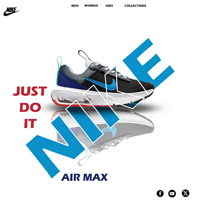 Nike Air Max Shoes airmaxshoes branding graphic design logo nike shoes