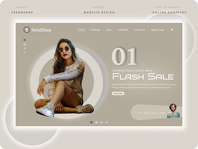 🌟 TrendShop E-Commerce Website Design Concept 🌟 branding graphic design logo ui