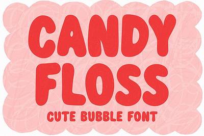 Candy Floss - Cute Bubble Font bold font bubble retro font candy floss cute bubble font candyfloss chunky chunky retro font cute bubble font cute chunky font cute retro font pink font retro retro bold font retro bubble font retro chunky font retro thick font retro typeface rounded font thick typeface