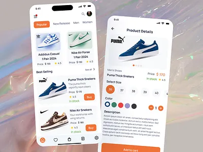 Hello Creatives, Here is Snekers App UIUX Design android app branding design illustration minimal product design shoes shoesapp snekers ui ux