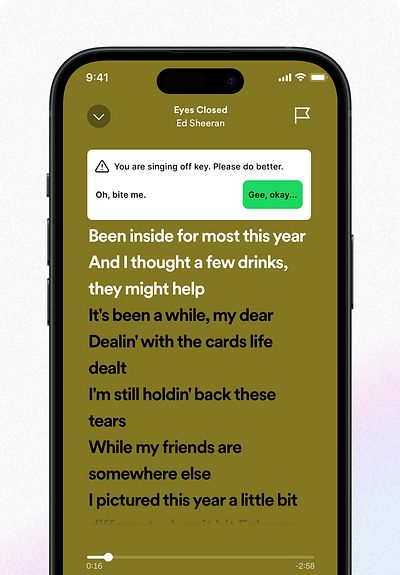 🎤 Spotify Singing Feedback app design product design product designer ui uxdesign