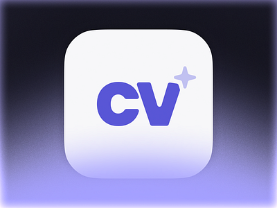 Icon for CV Builder App app app icon app store branding cv design figma gradient graphic design icon illustration ios iphone logo marketing mobile screenshots typography ui ux