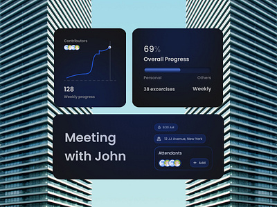 Dashboard UI Element branding darkmode dashboard design trend figma future look futuristic ui gradient modern ui trendy dashboard trendy ui ui ui element user interface