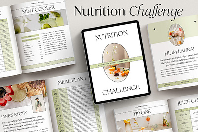 Health + Nutrition Challenge CANVA diet challenge diet plan fitness fitness coach fitness ebook fitness planner food blogger foodie health and wellness health coach holistic coach holistic health holistic medicine nutrition challenge vegan challenge yoga yoga ebook yoga planner