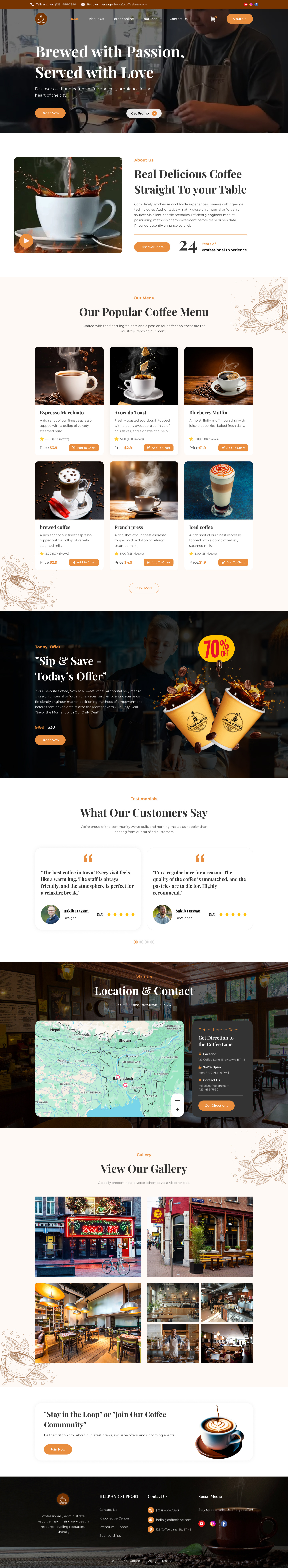 Example of Landing Page & Website Design UI/UX